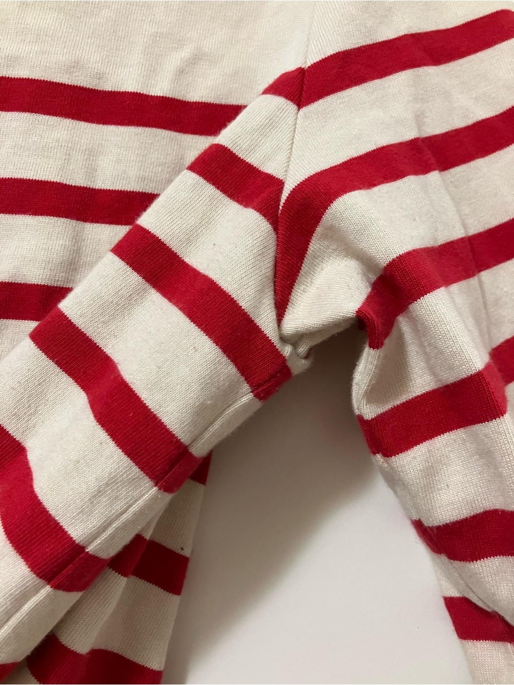 Sezane Red & Cream Breton Stripe Tee - Picture 5 of 6